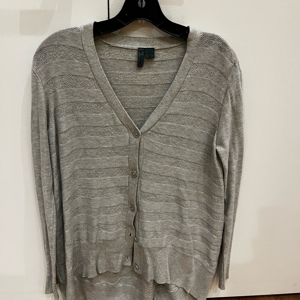 Left of Center (Anthropologie brand) XS Women's Gray Button-Up Cardigan